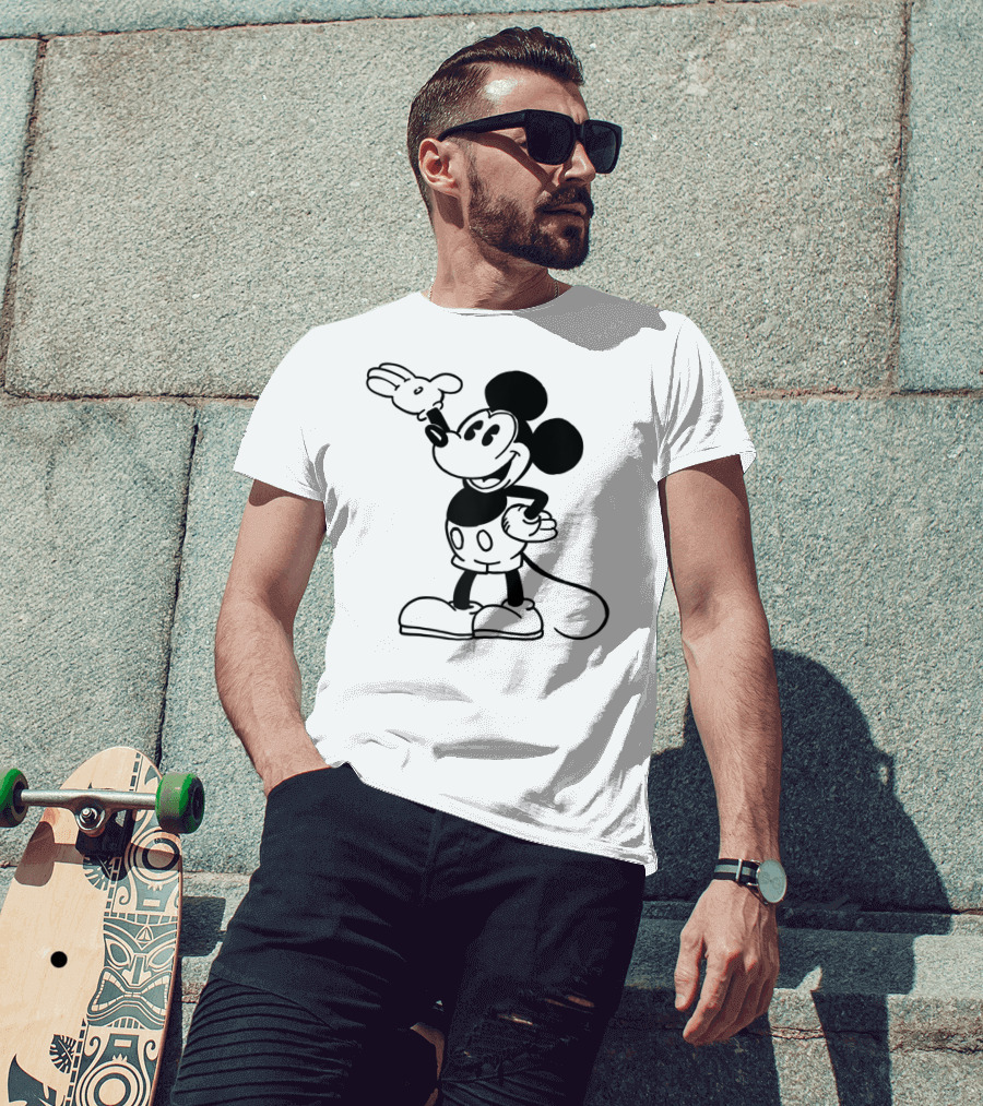 Disney Mickey Mouse Classic Vintage Retro Character T-Shirt