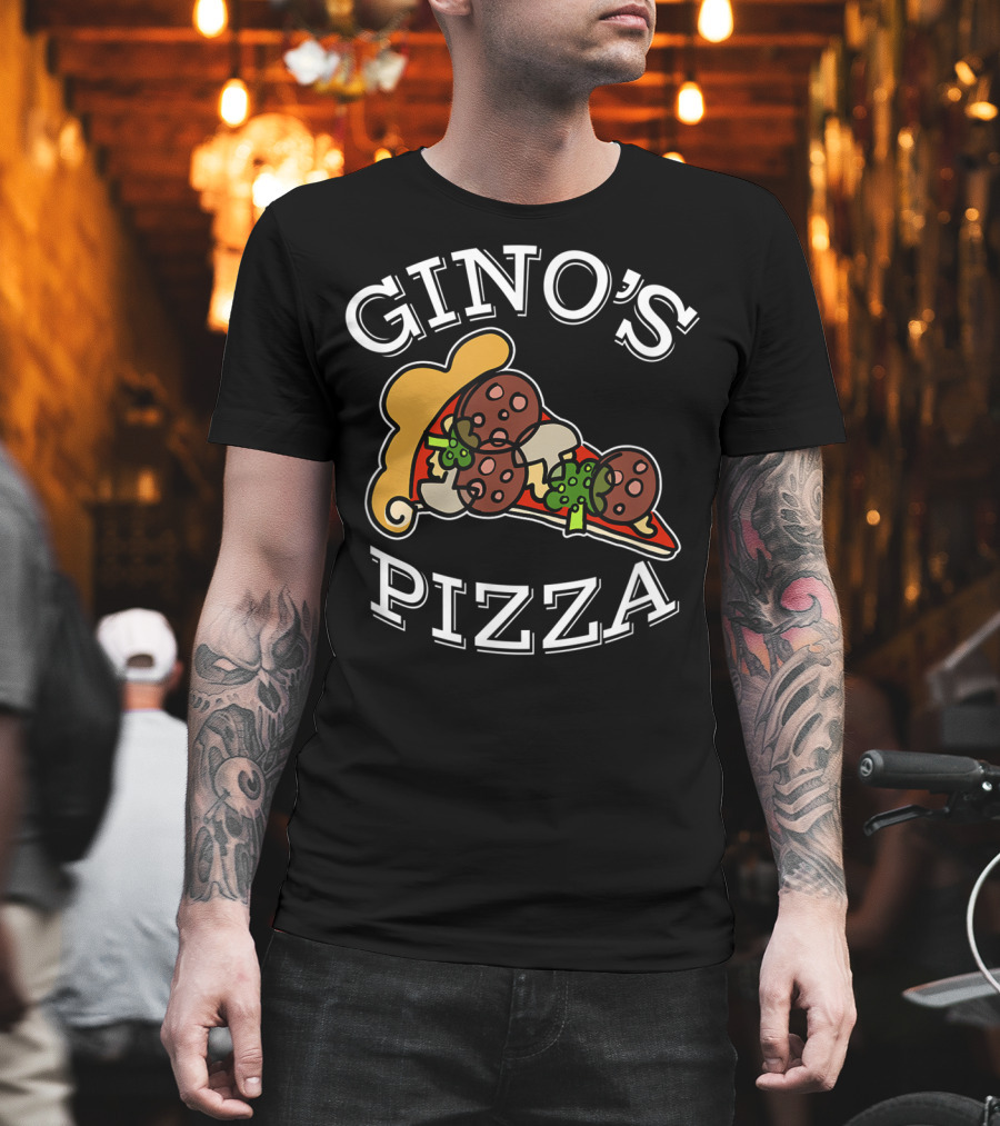 Gino's Pizza Classic Slice Pepperoni and Peppers T-Shirt