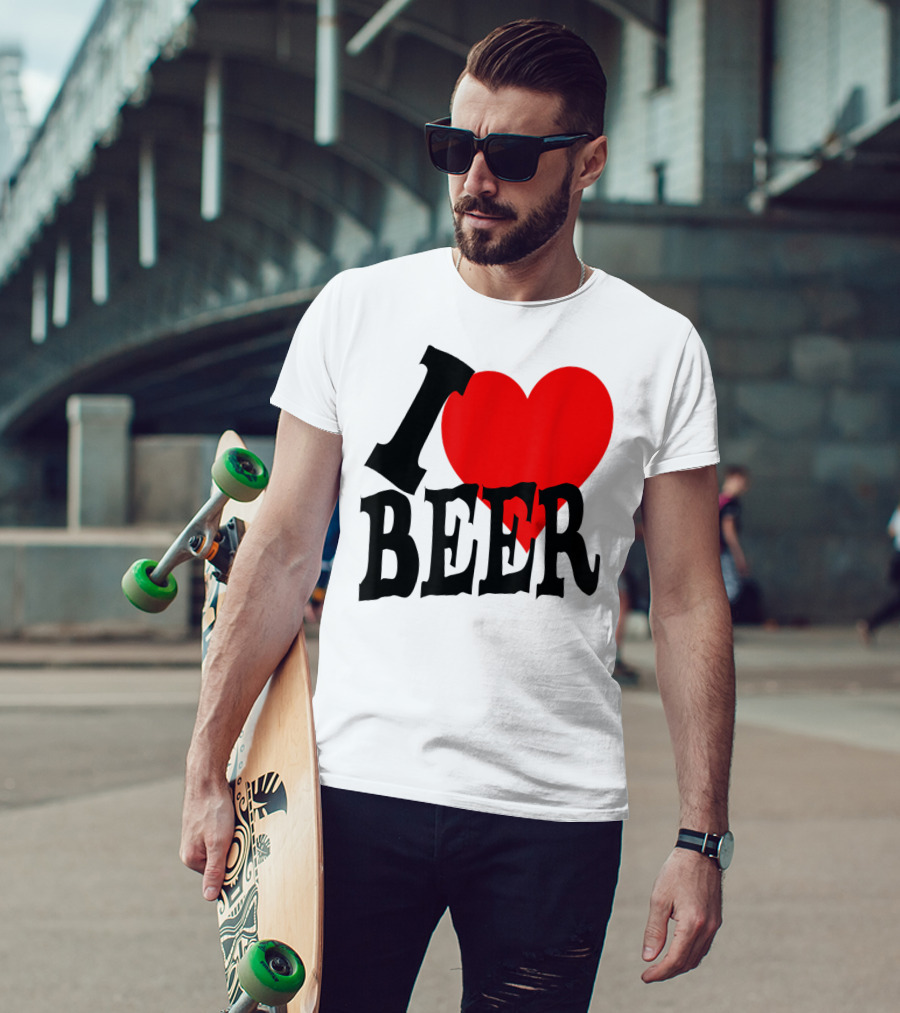 I Love Beer Cool Classic Party Lover T-Shirt