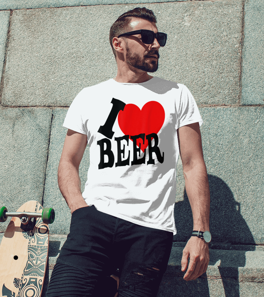 I Love Beer Cool Classic Party Lover T-Shirt