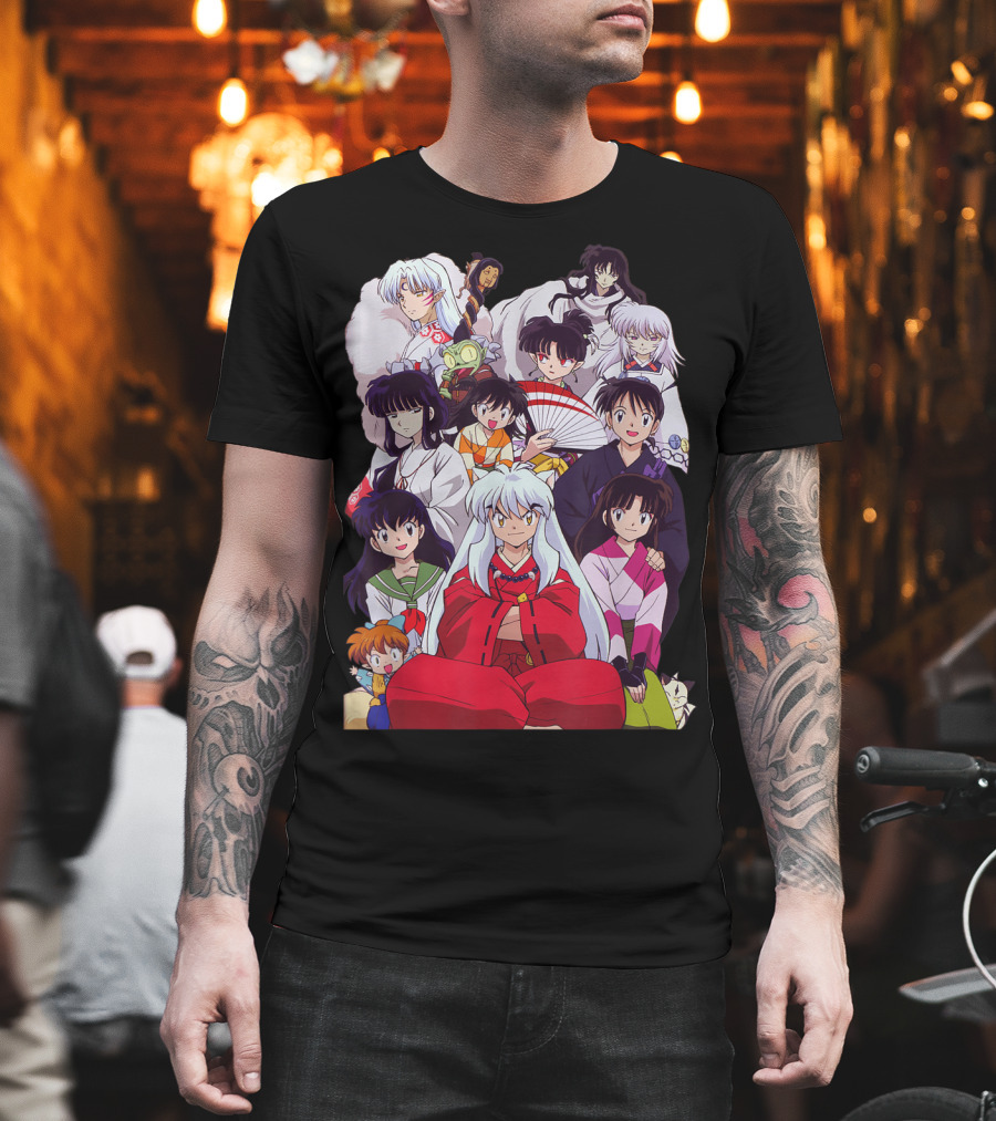 Inuyasha Characters Compilation Japanese Anime Series T-Shirt