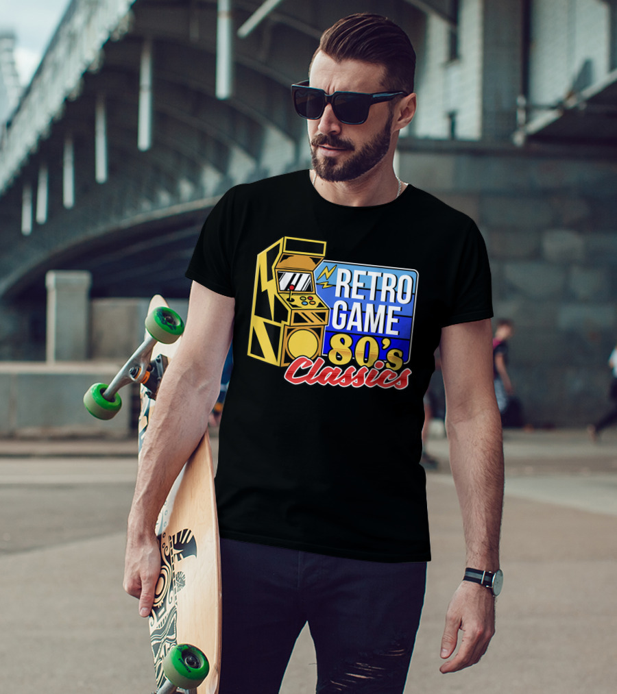 Retro Game 80's Classics Arcade Machine T-Shirt