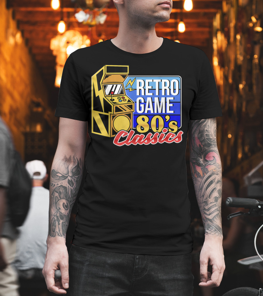 Retro Game 80's Classics Arcade Machine T-Shirt