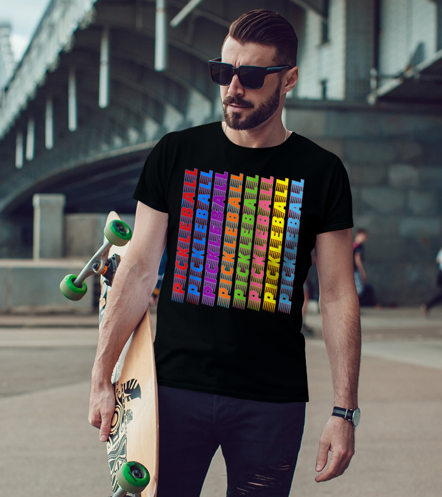 Pickleball Classic Multi-Colored T-Shirt