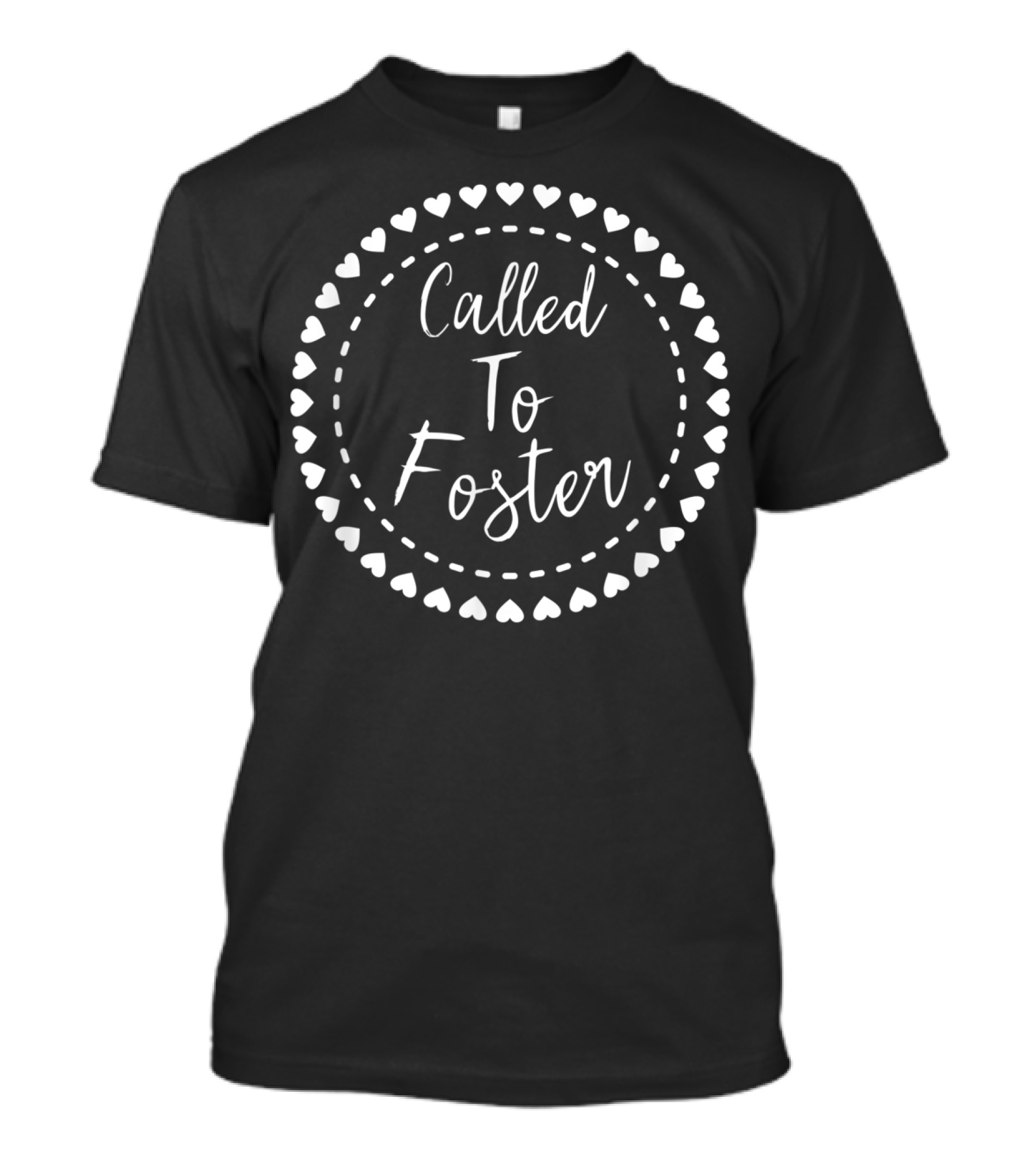 Called To Foster Heart Pattern Foster Parents T-Shirt
