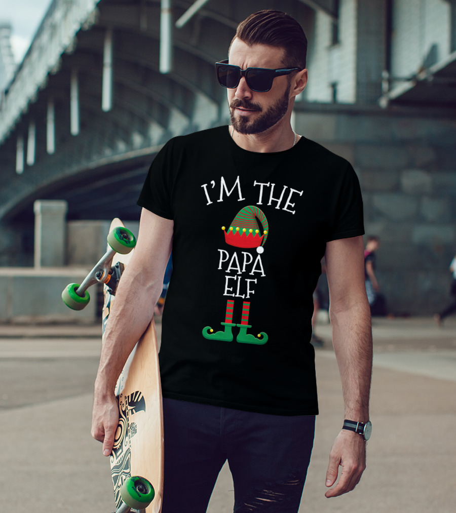 I'm The Papa Elf Christmas Family Group Matching Men T-Shirt