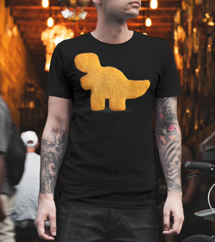 Dino T-Rex Chicken Nugget Funny Dinosaur T-Shirt
