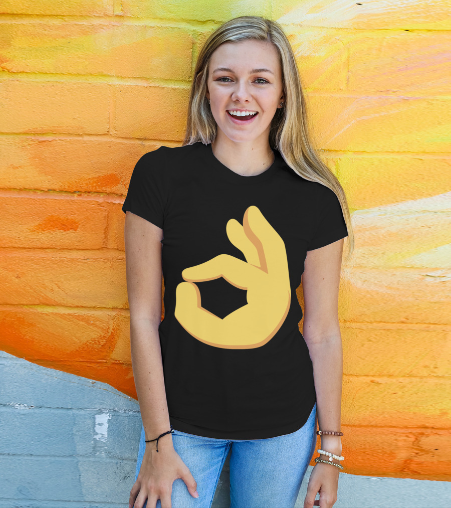 Emoji Ok Hand Sign Okay Yes Dank T-Shirt