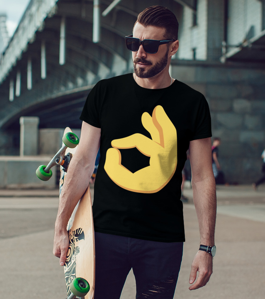 Emoji Ok Hand Sign Okay Yes Dank T-Shirt