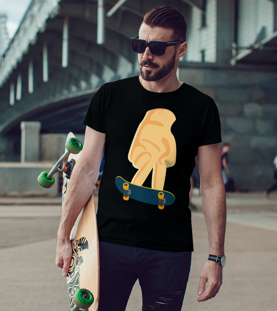Fingerboard Skateboard Finger Skating Skateboard Board T-Shirt