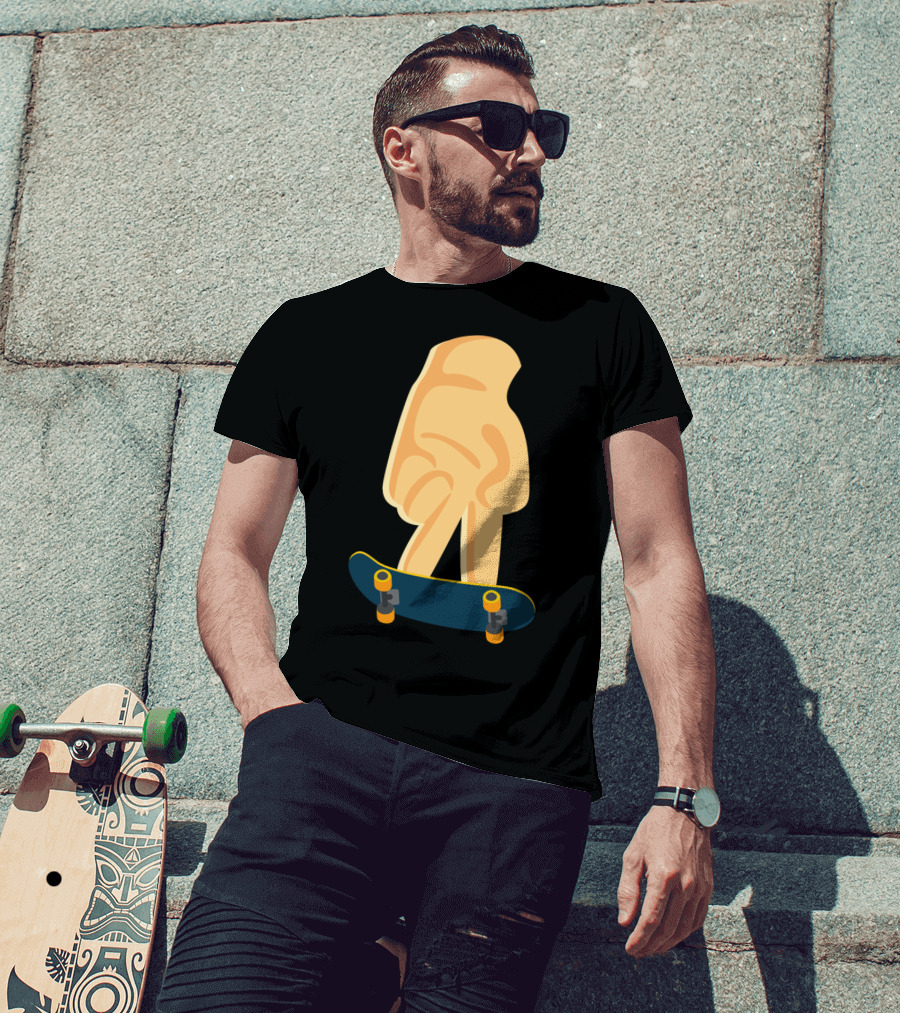 Fingerboard Skateboard Finger Skating Skateboard Board T-Shirt