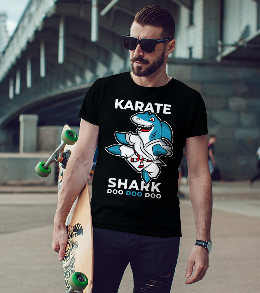 Karate Shark Doo Doo Doo Martial Arts Baby Shark T-Shirt