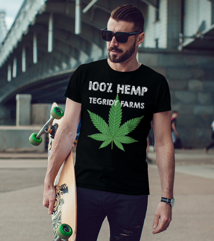 100% Hemp Tegridy Farms Leaf Comedy T-Shirt