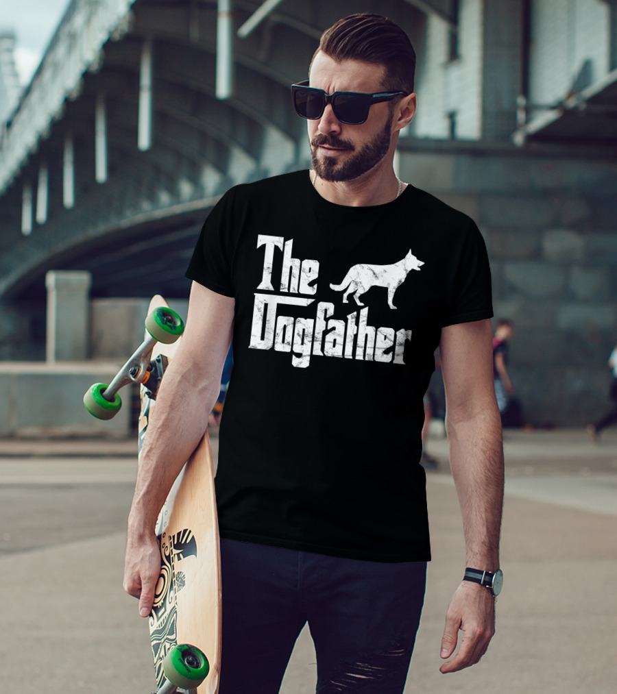 German Shepherd The Dogfather Funny Dog Owner T-Shirt