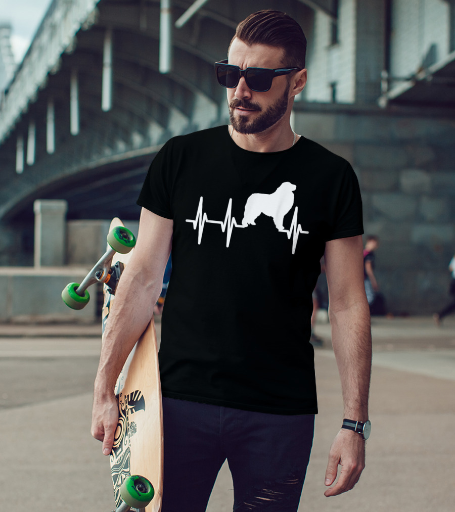 Great Pyrenees Heartbeat Dog Pet EKG Line T-Shirt
