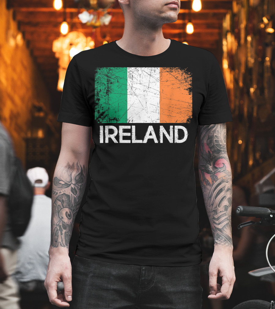 Ireland Flag Vintage T-Shirt