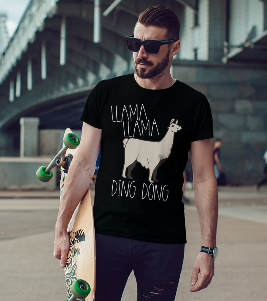 Llama Llama Ding Dong Funny Alpaca T-Shirt