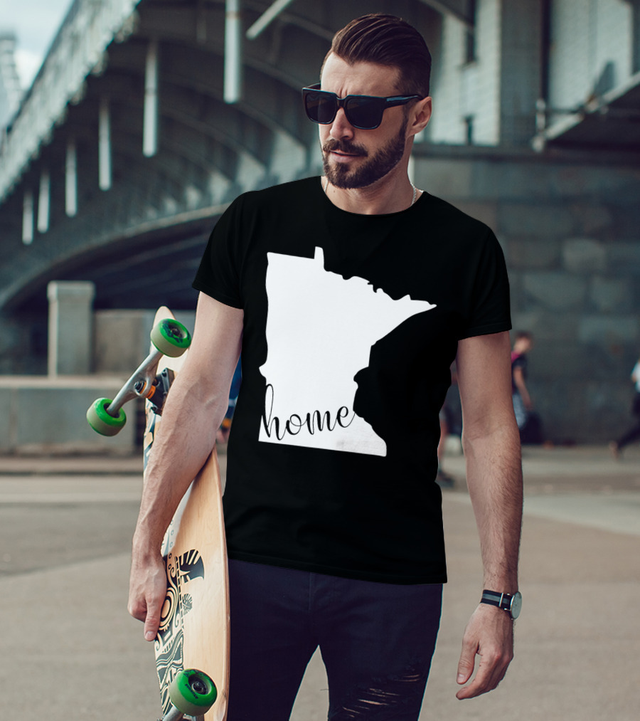 Minnesota Home State Map T-Shirt