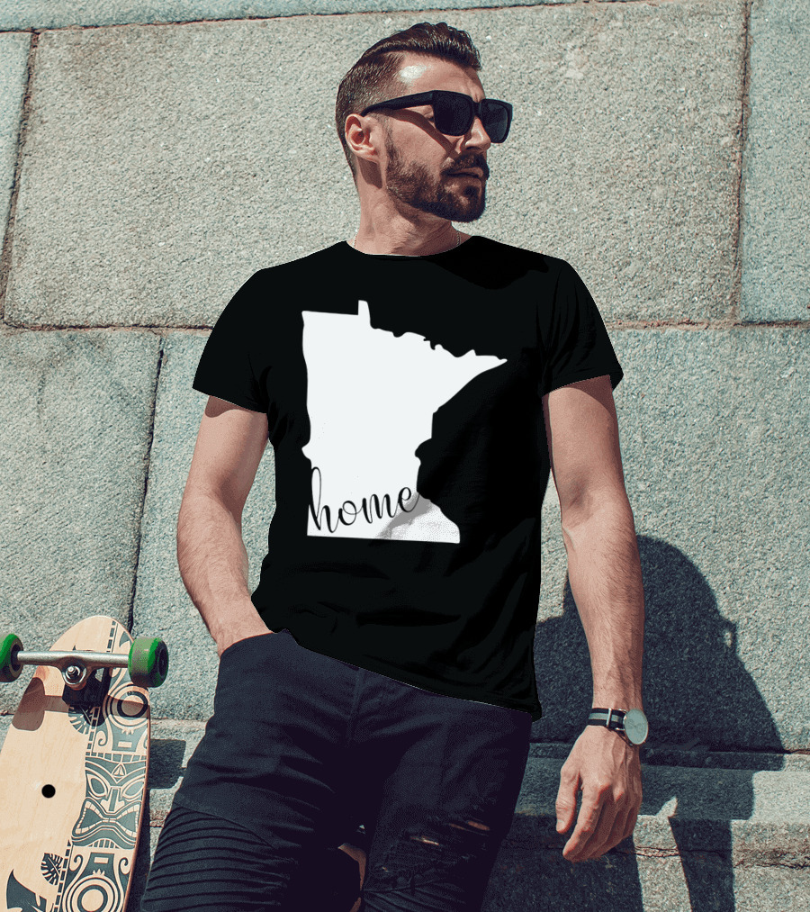 Minnesota Home State Map T-Shirt