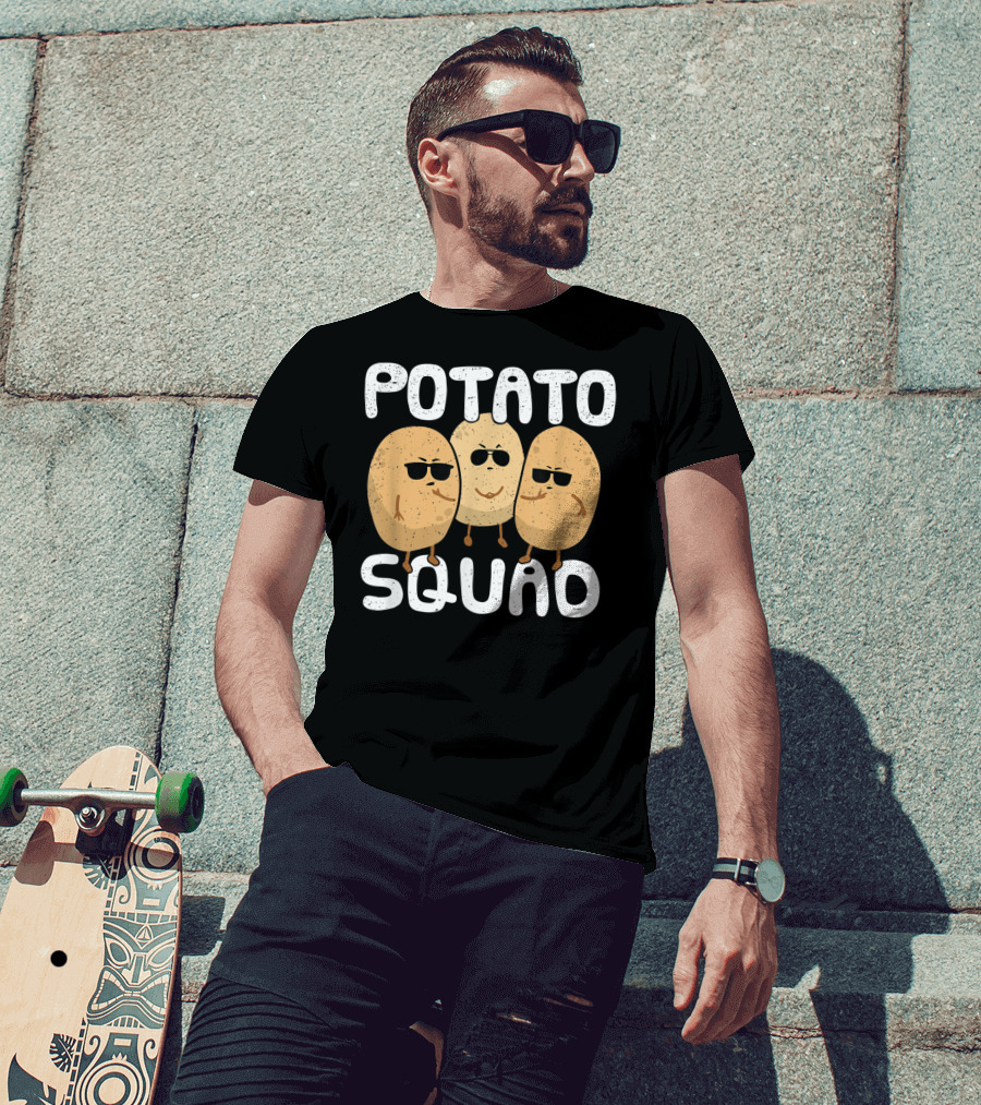 Potato Squad Cool Funny Sunglasses Veggie Trio T-Shirt