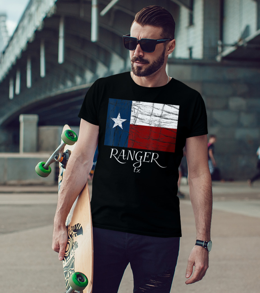 Ranger TX Texas Flag State City T-Shirt