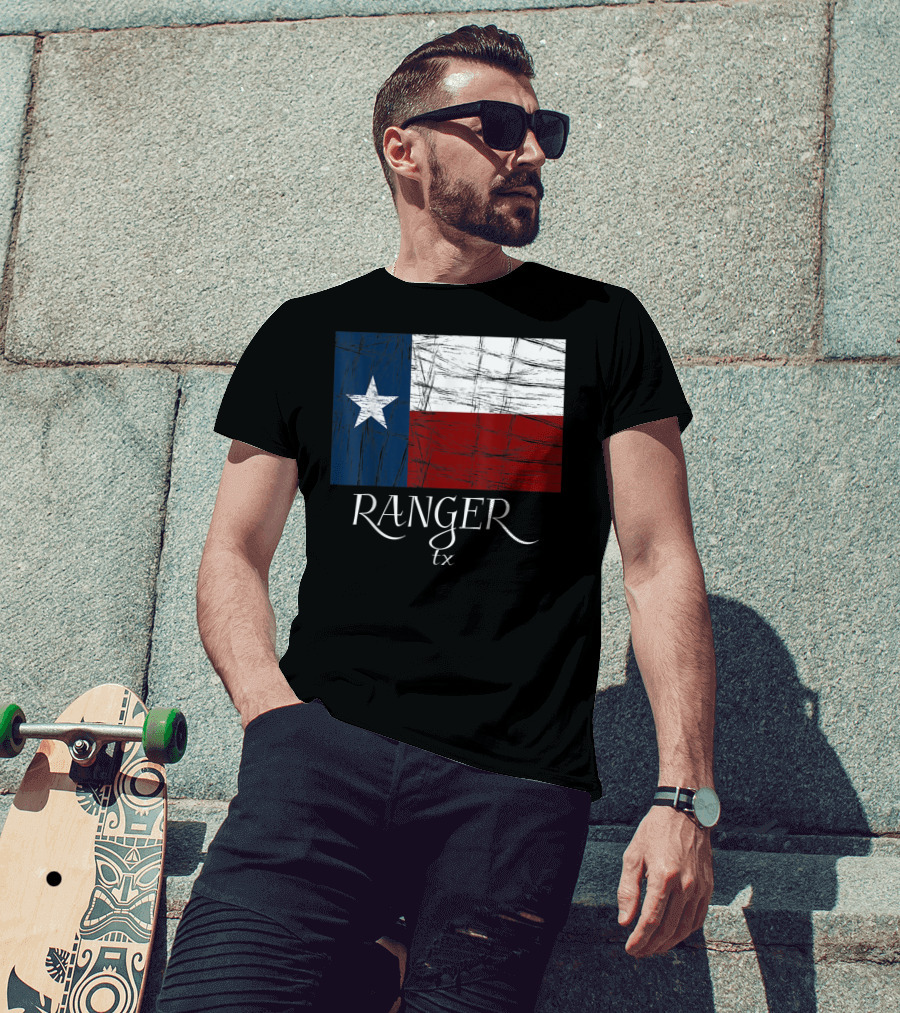 Ranger TX Texas Flag State City T-Shirt