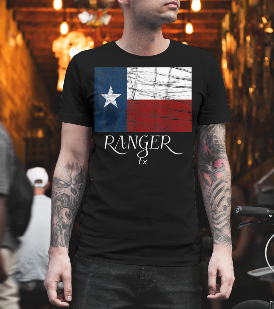 Ranger TX Texas Flag State City T-Shirt