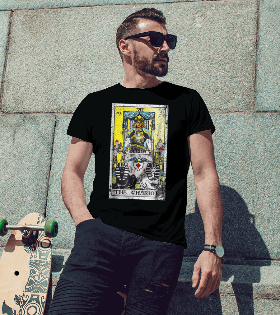 VII The Chariot Tarot Card T-Shirt