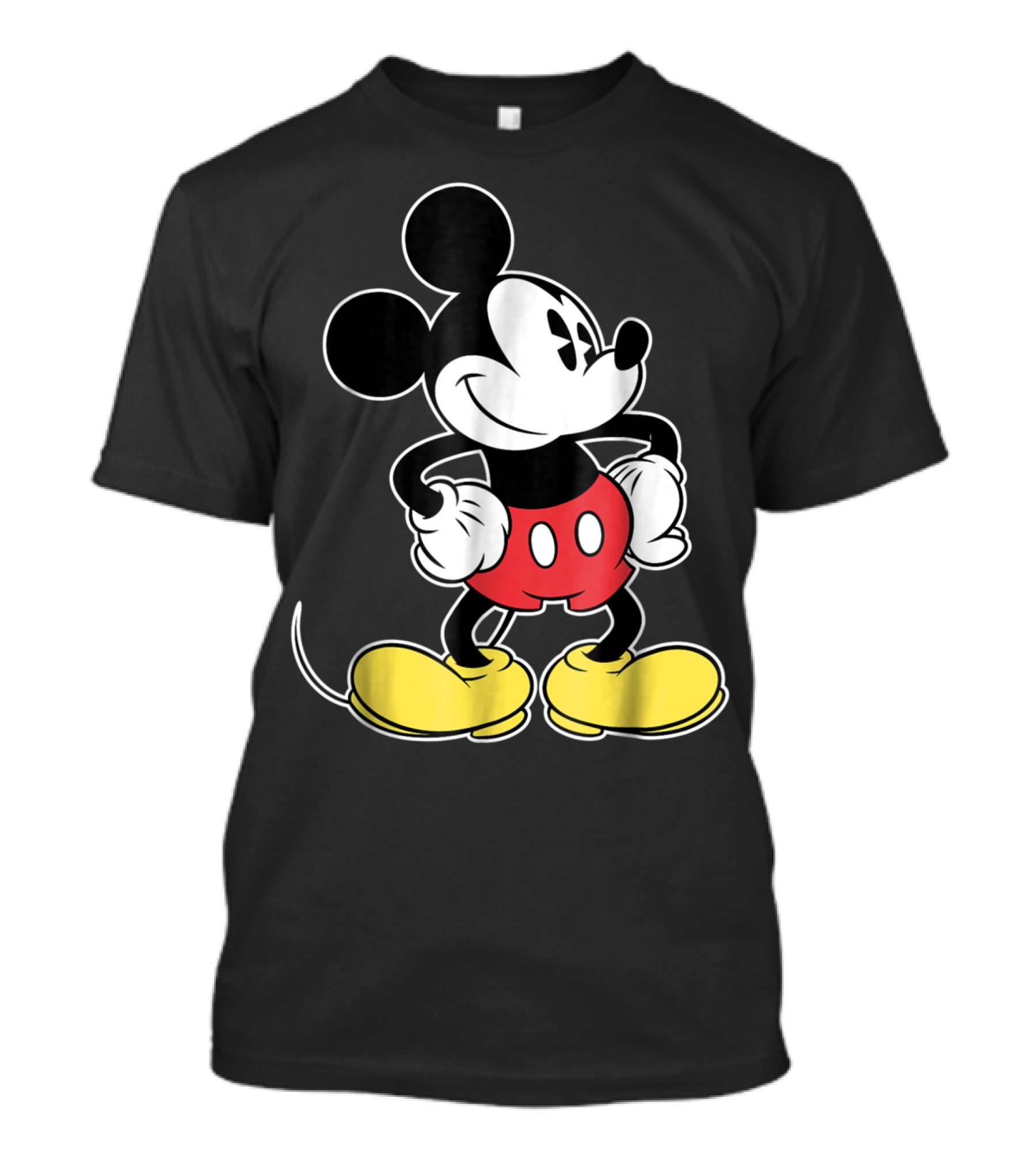Disney Classic Mickey Mouse Iconic Red Shorts And Yellow Shoes T-Shirt
