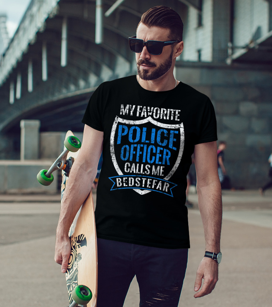 My Favorite Police Officer Calls Me Bedstefar T-Shirt