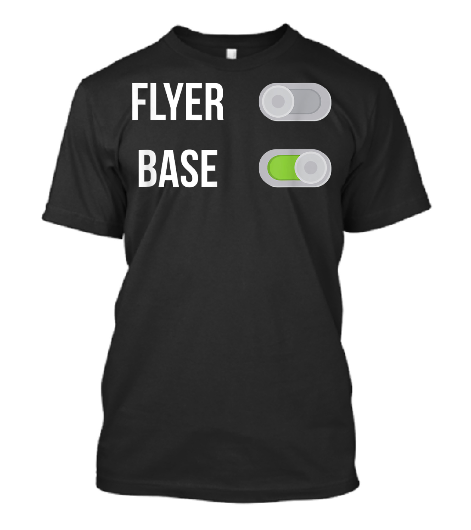 Acroyoga Flyer Base Toggle Button T-Shirt