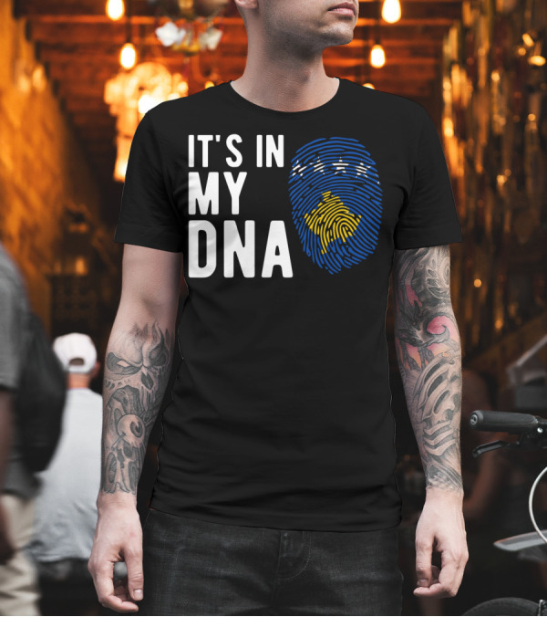 It's In My DNA Kosovo Flag Fingerprint Kosovan T-Shirt It's In My DNA Kosovo Flag Fingerprint Kosovan T-Shirt