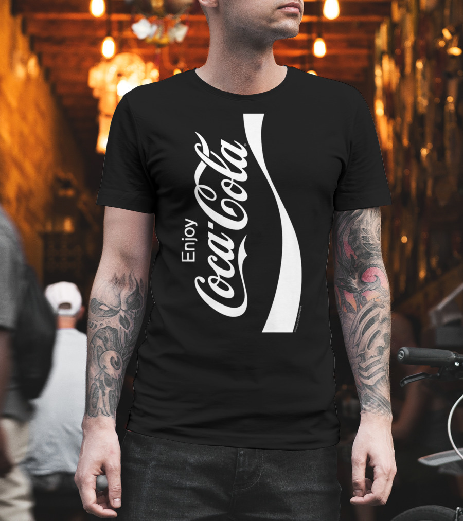 Enjoy Coca-Cola Black and White T-Shirt