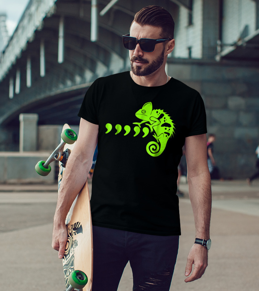 Comma Chameleon Love Country Music T-Shirt
