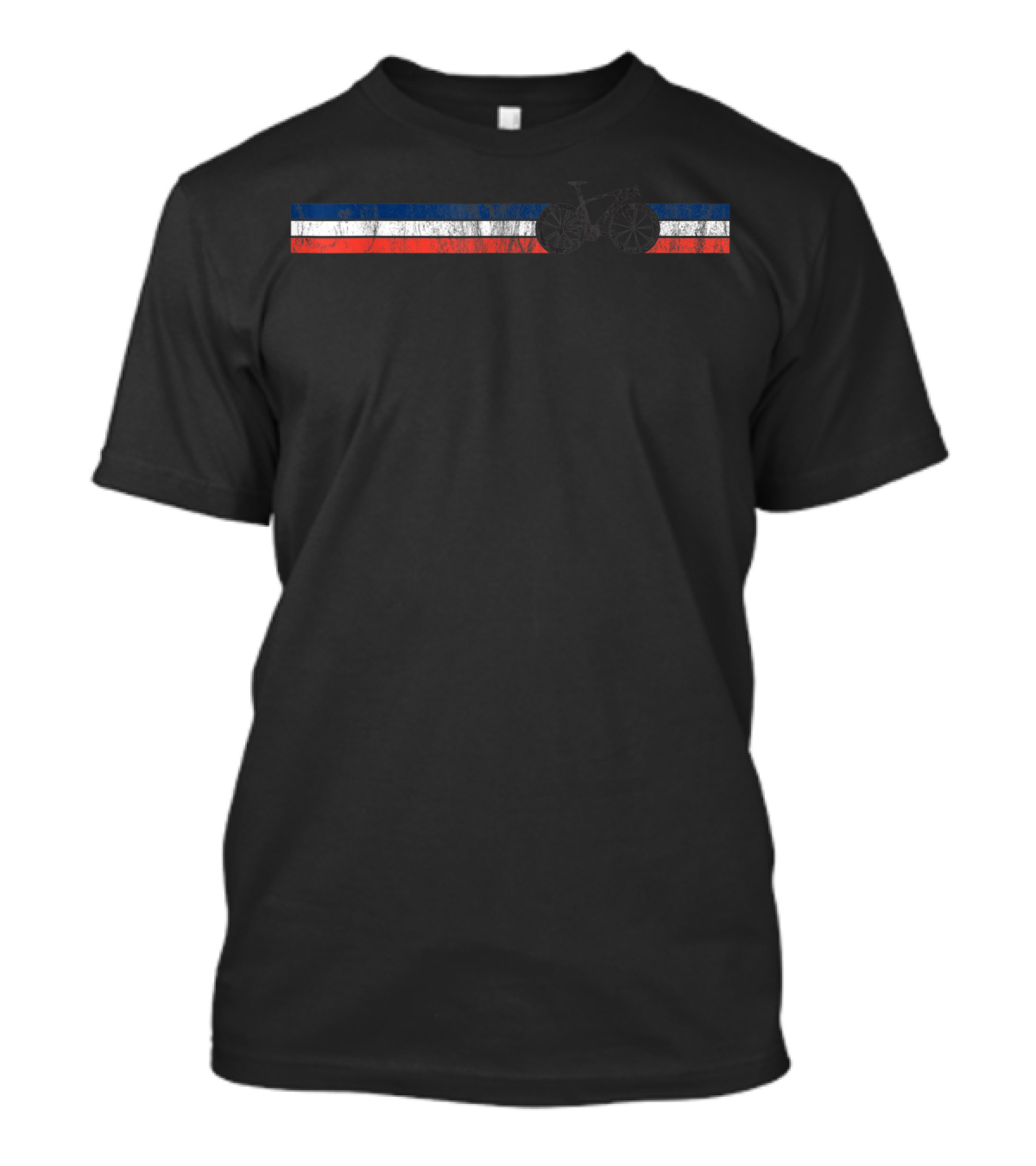 French Flag Inspired Bike Racing Cyclist T-Shirt