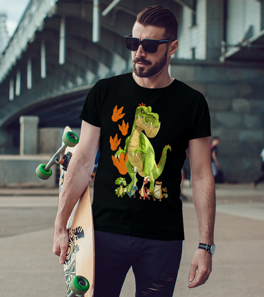 Gigantosaurus Giganto And Dino Footprints 4 Kid Dinos T-Shirt