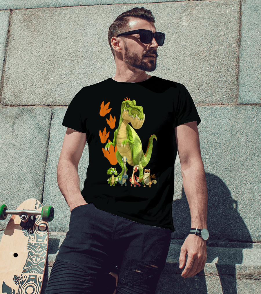 Gigantosaurus Giganto And Dino Footprints 4 Kid Dinos T-Shirt