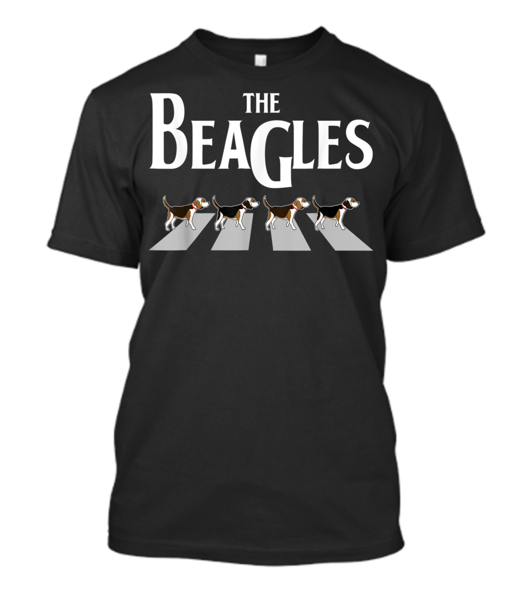 The Beagles Abbey Road Humor Funny Beagle Love Dog T-Shirt
