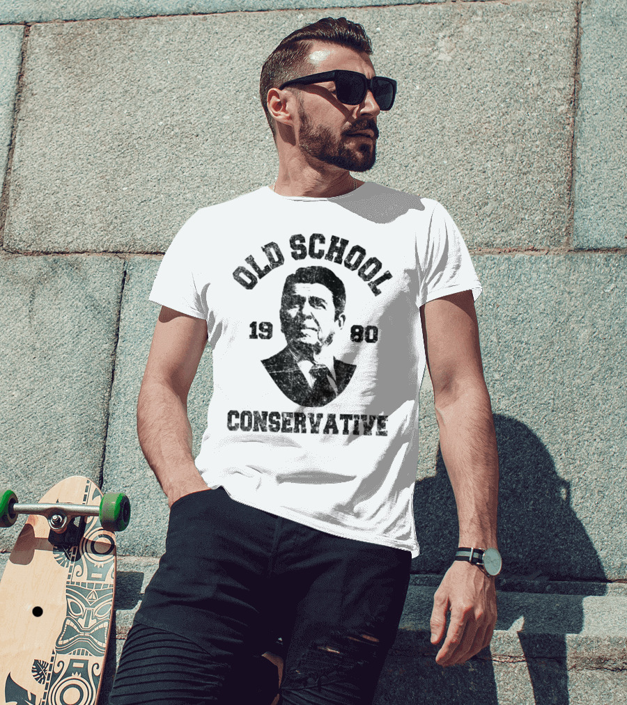 Old School Conservative 1980 Ronald T-Shirt