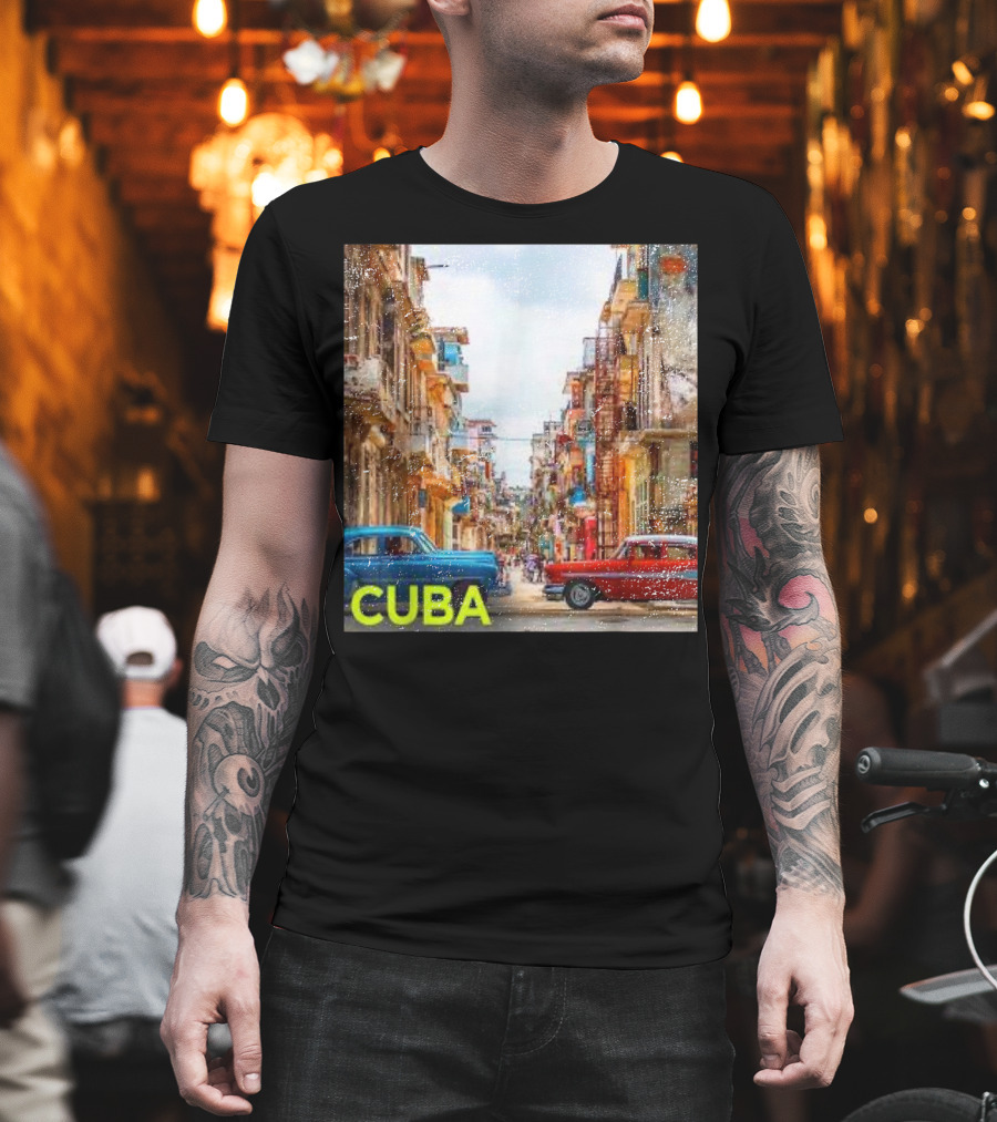 Cuba Classic Car Streets T-Shirt