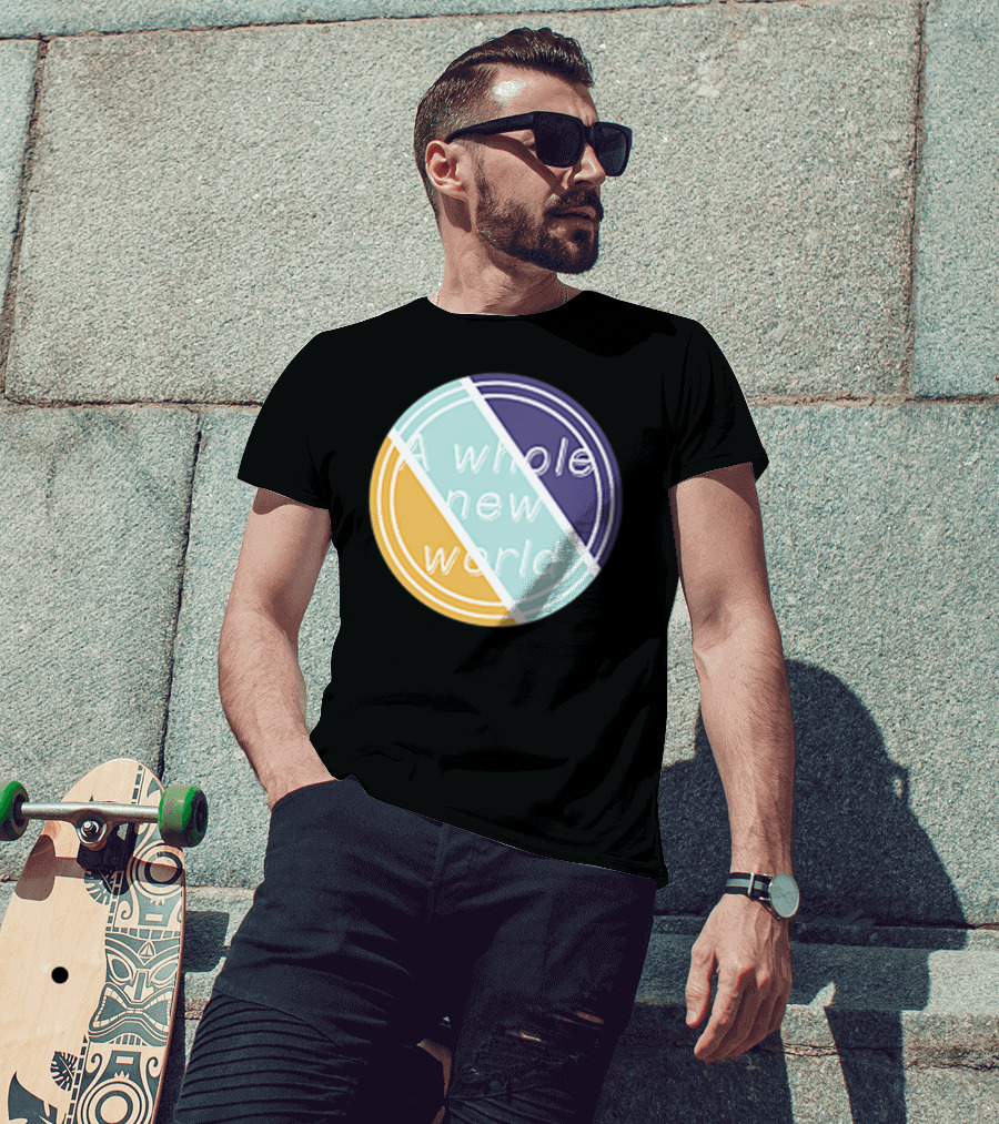 A Whole New World Circular Pastel T-Shirt