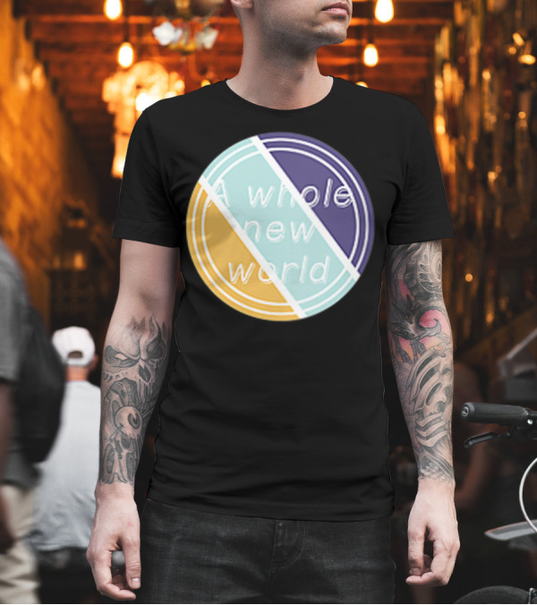 A Whole New World Circular Pastel T-Shirt A Whole New World Circular Pastel T-Shirt