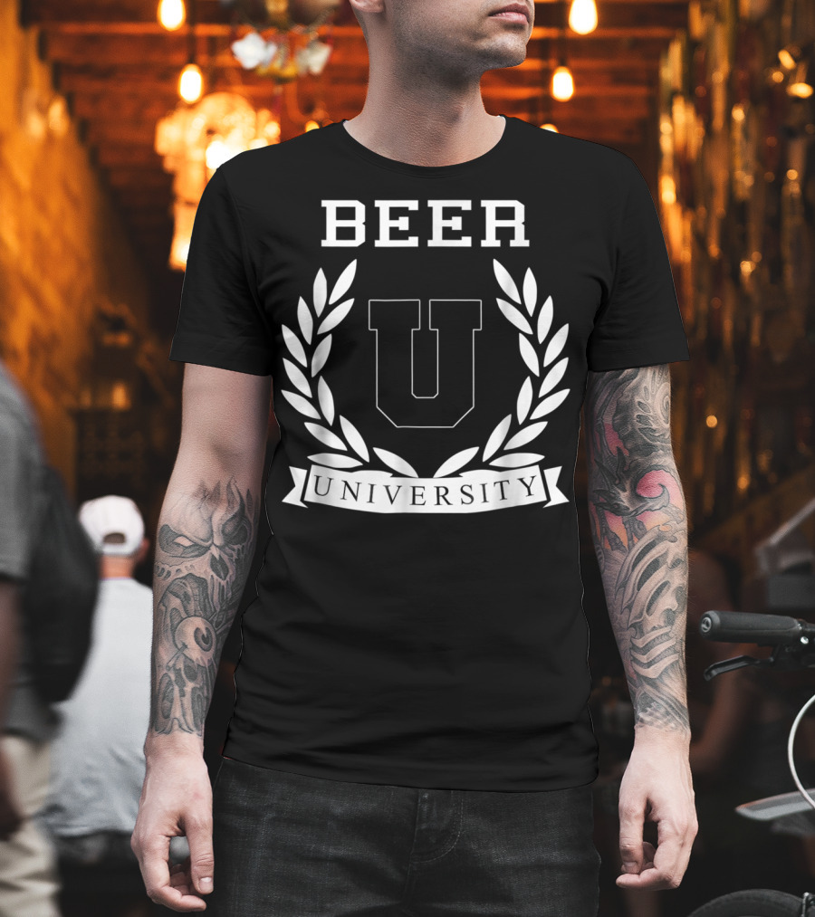 Beer University U Laurel Crest College Drinking T-Shirt
