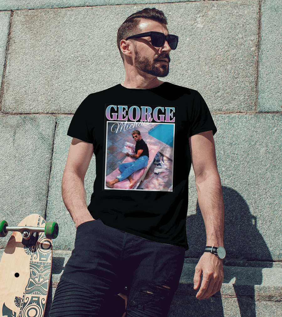 GEORGE Michael Poolside Style T-Shirt