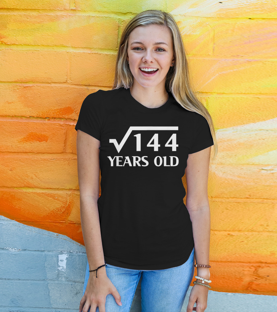 Square Root 144 Twelve Years Old Birthday T-Shirt