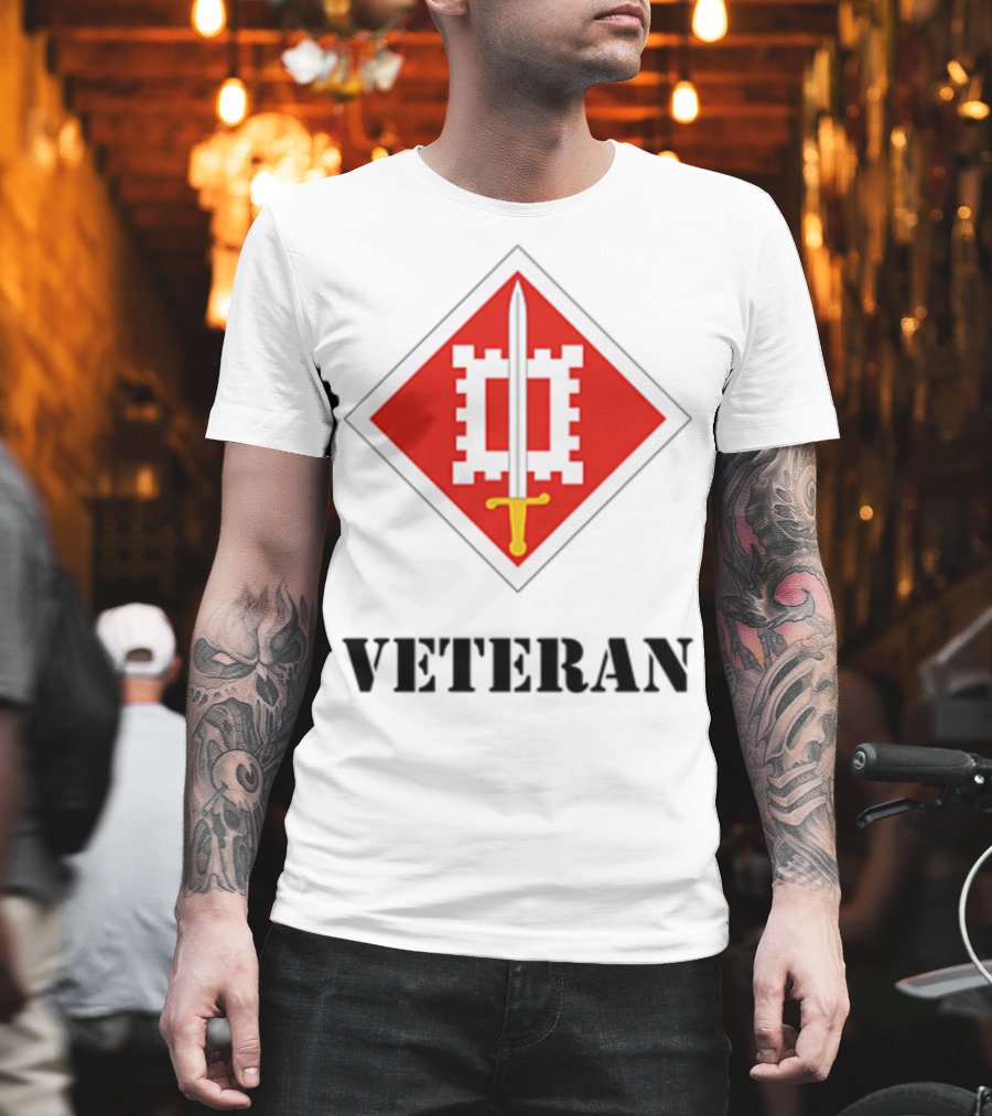 18th Engineer Brigade Veteran Sword Emblem T-Shirt