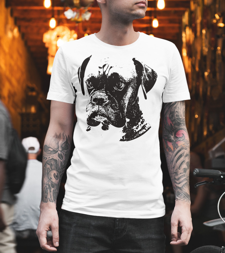 Boxer Dog Face Boxer Mom or Dad T-Shirt
