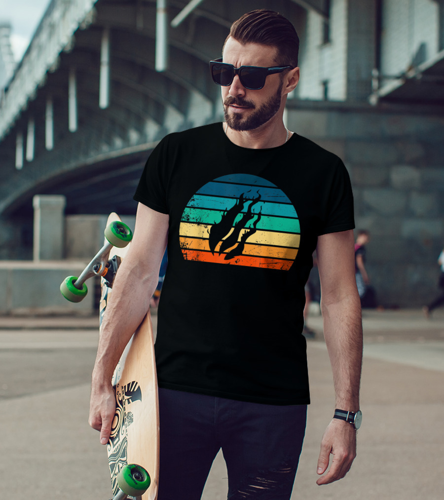 Fire Nation Sunset Flames Gamer Vibes T-Shirt