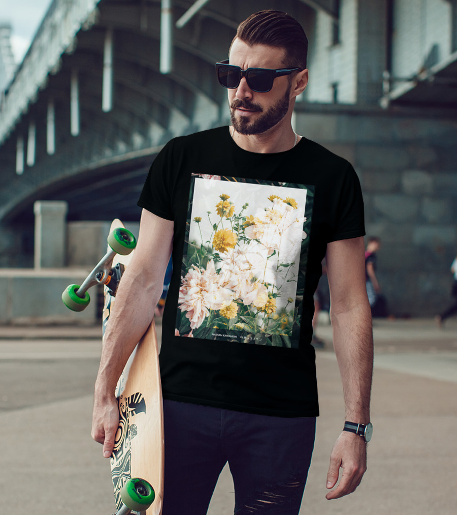 Aesthetic Floral Nathan Kawanishi Streetwear Fashion Grap T-Shirt