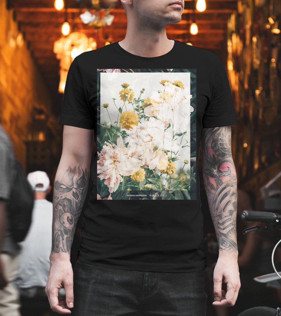 Aesthetic Floral Nathan Kawanishi Streetwear Fashion Grap T-Shirt
